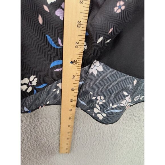 Veronica Beard NEW Womens Size 14 Hazel Skirt Silk Floral Printed Ruffle Drape - Picture 5 of 9